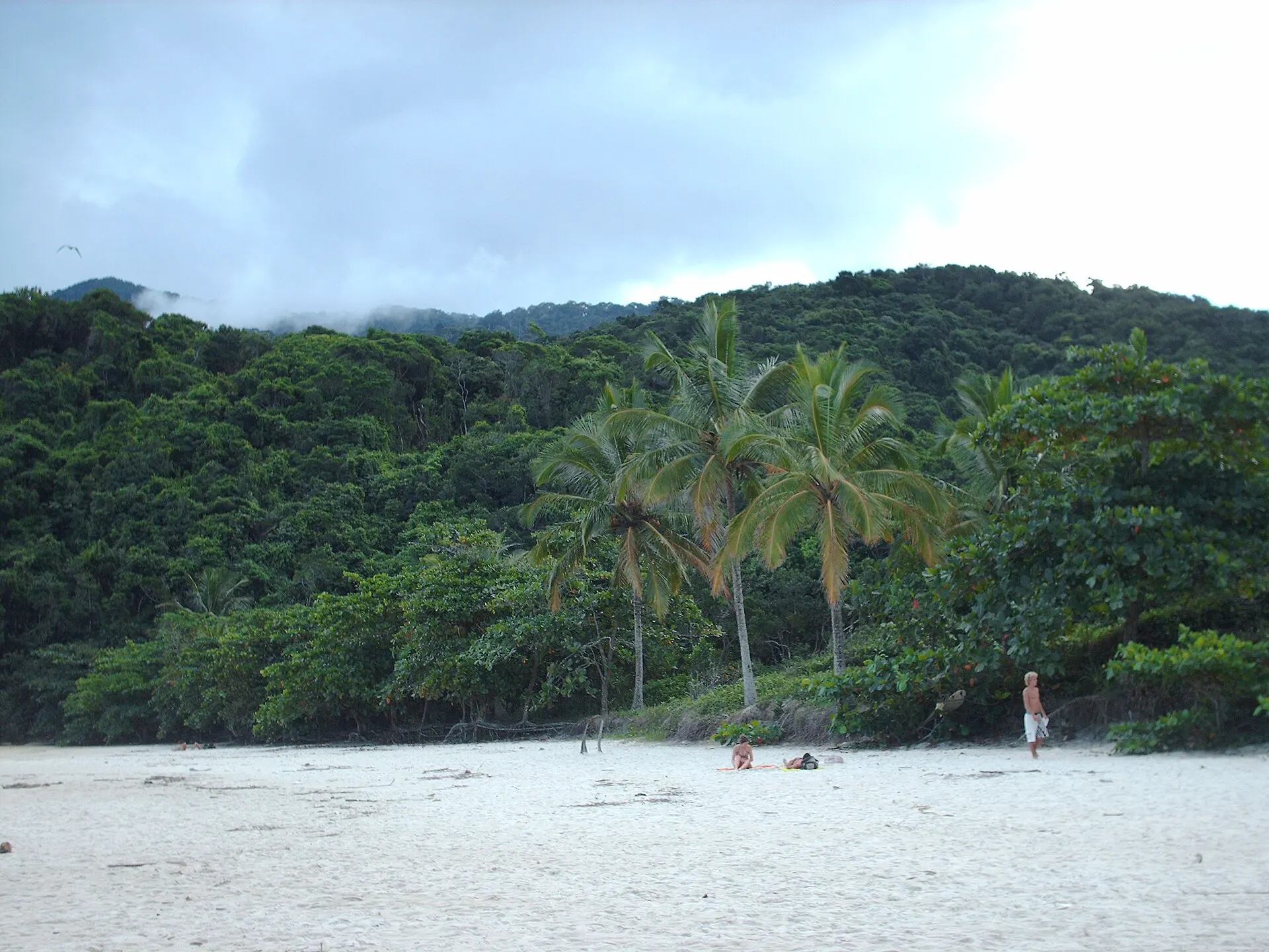 White sand and clear water at Lopes Mendes beach on Ilha Grande